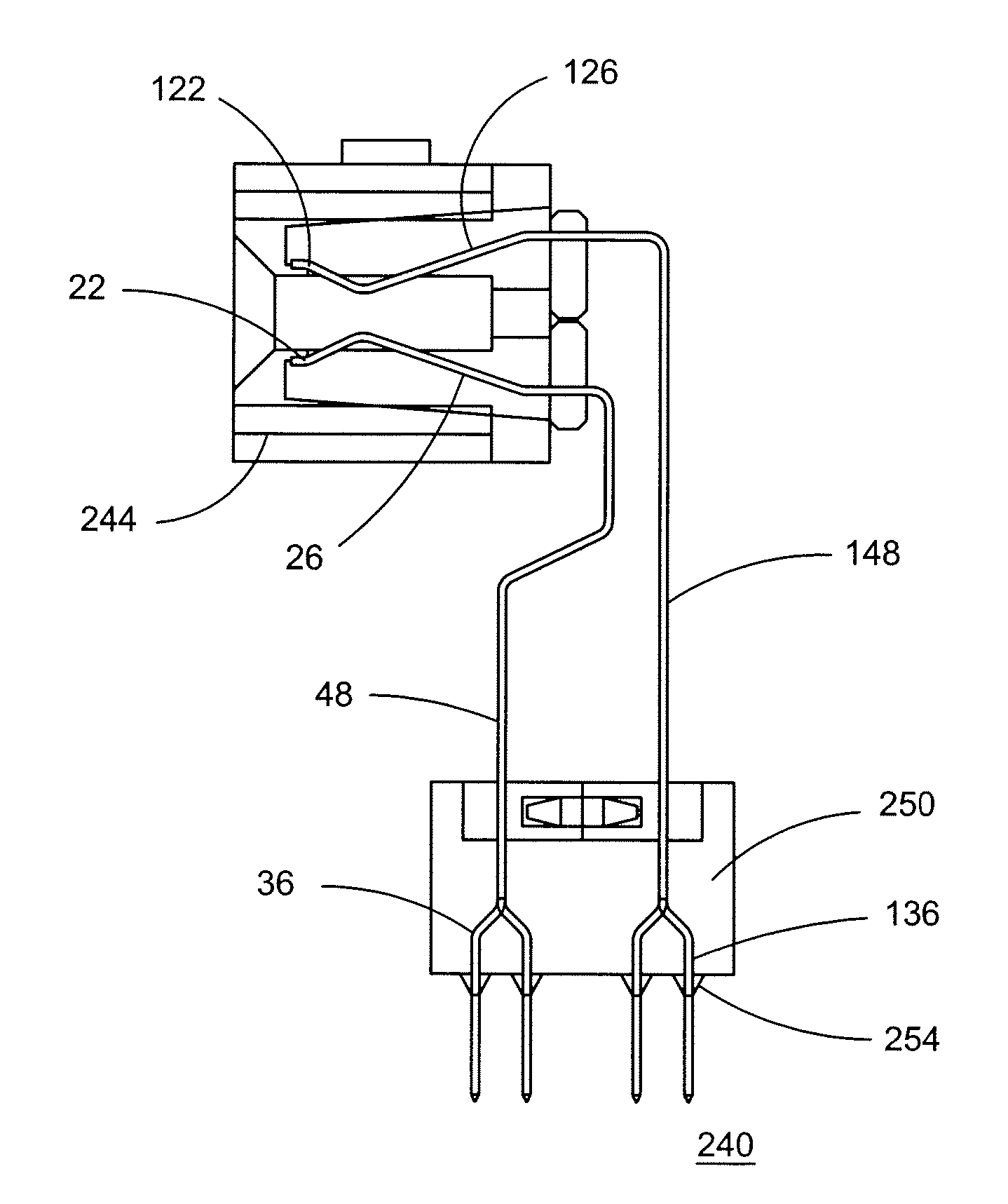 Overmolded Electrical Contact Array