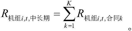 Decomposition settlement method for medium-long-term electric quantity finance contract in spot market