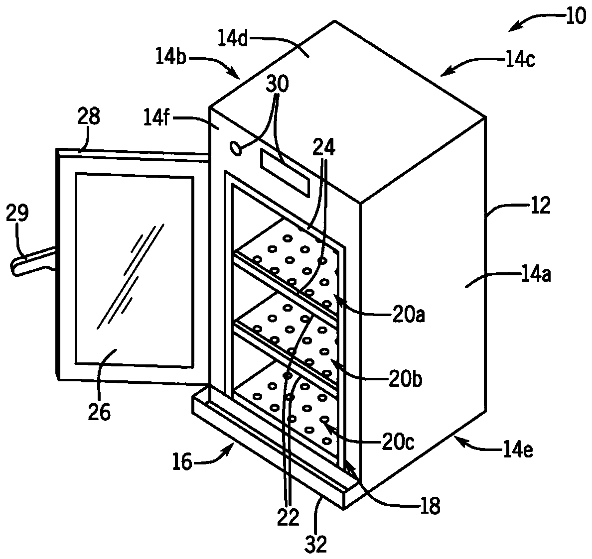 Multizone oven comprising a combination drain system