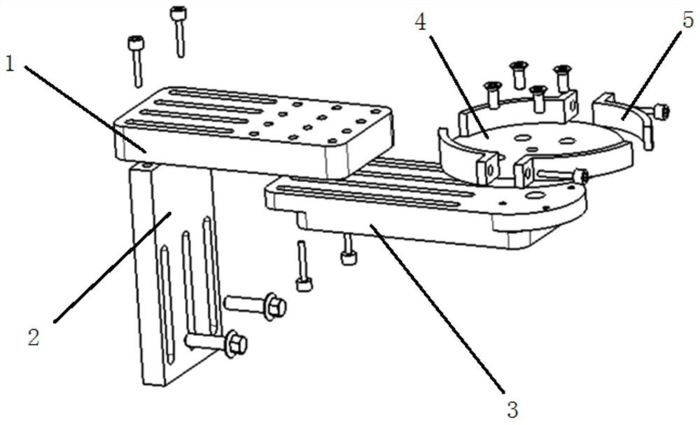 Laser radar mounting and fastening support device