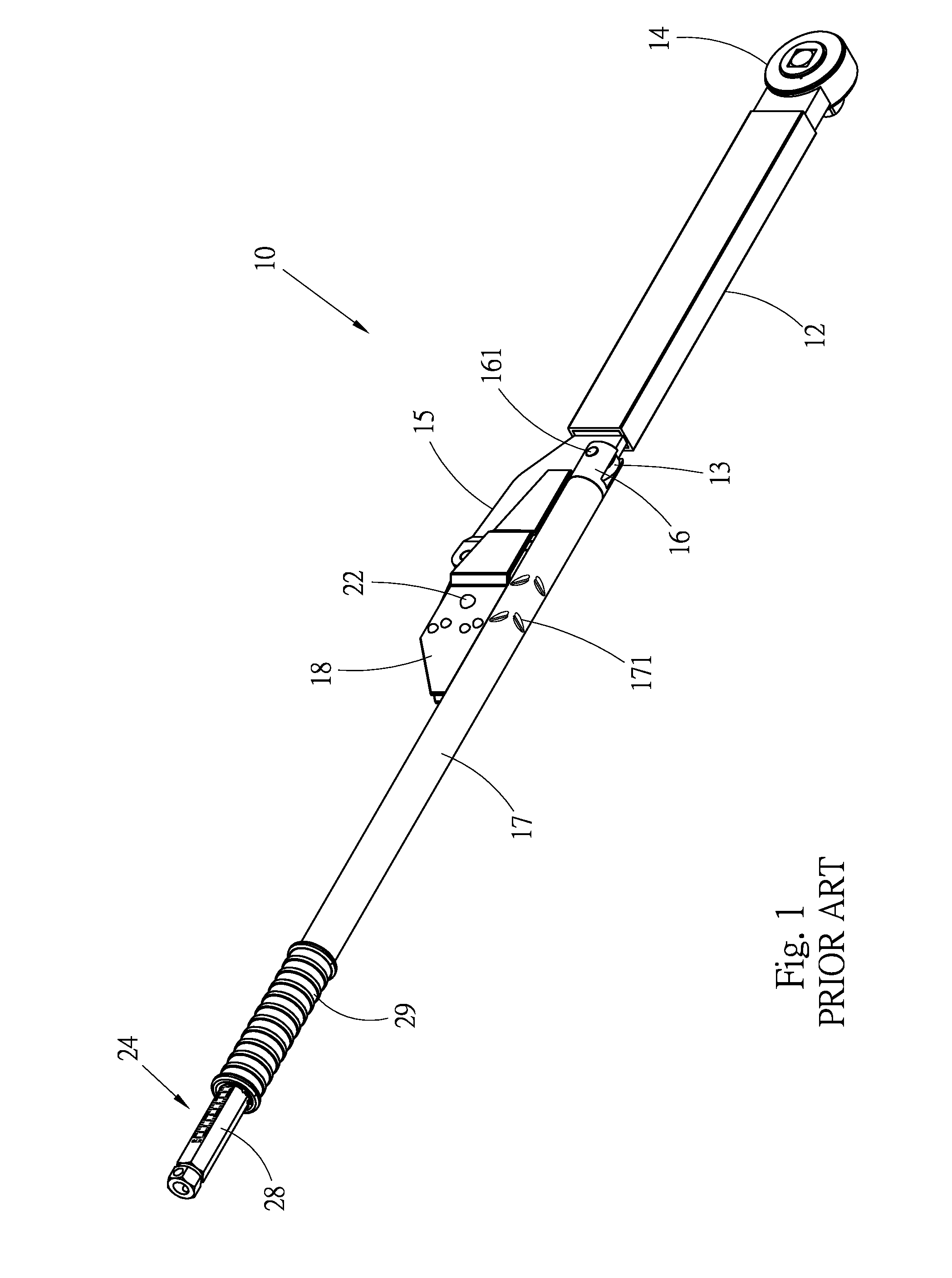 Collapsible torque wrench