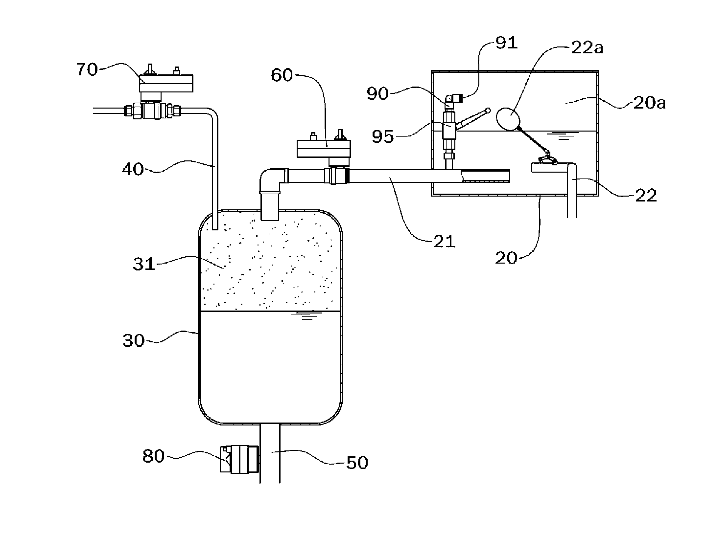 Automatic water supply-type steam generator using vapor pressure