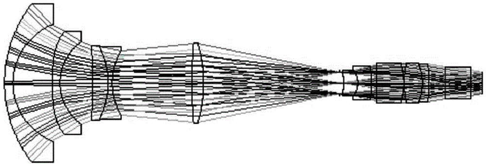 Large-field angle low-projection ratio digital projector lens