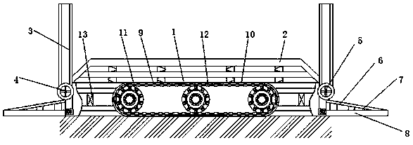 Vehicle carrying plate of automatic parking equipment