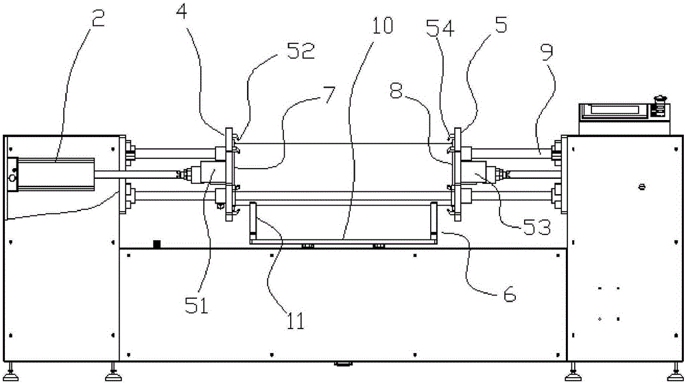 Device for testing internal sealing property of piping