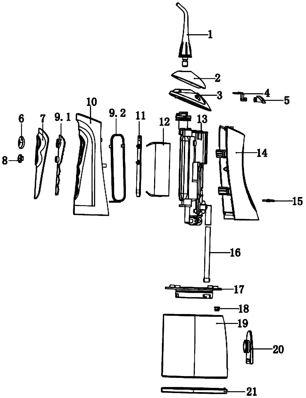 Novel oral irrigator