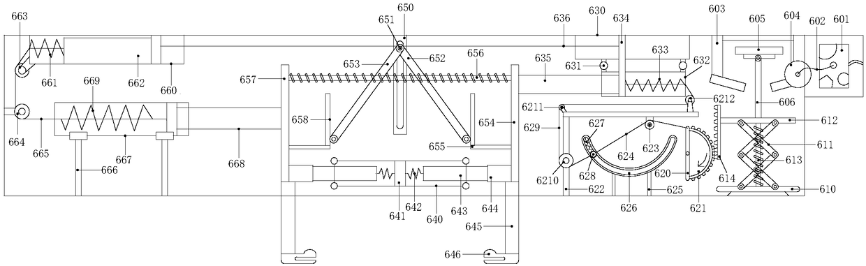 Split type production device for plastic bag