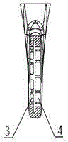 Two-stroke diesel engine admission passage