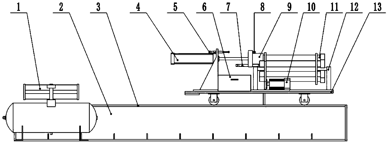 Booster-type drifter provided with replaceable drift diameter gauge device