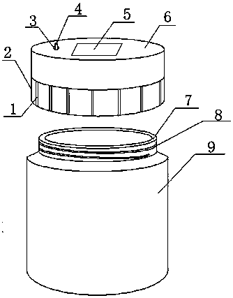 A candied candy lid that displays the date it was opened