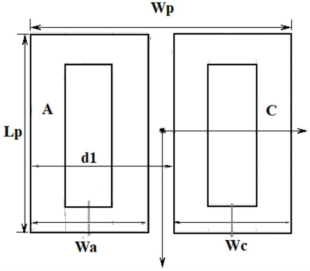 Three-phase decoupling transmitting and receiving coil structure for wireless charging of electric vehicle