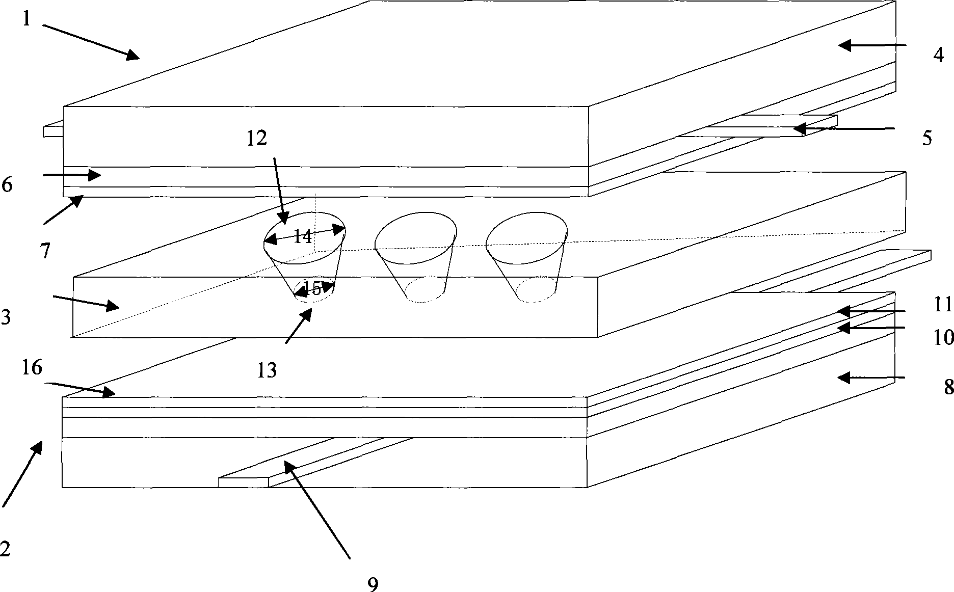 Shadow mask type plasma display board