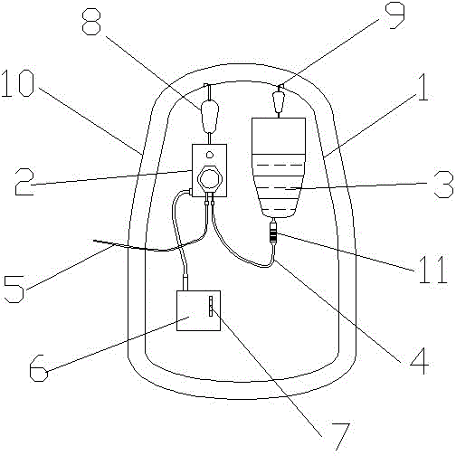 Portable enteral nutrition device