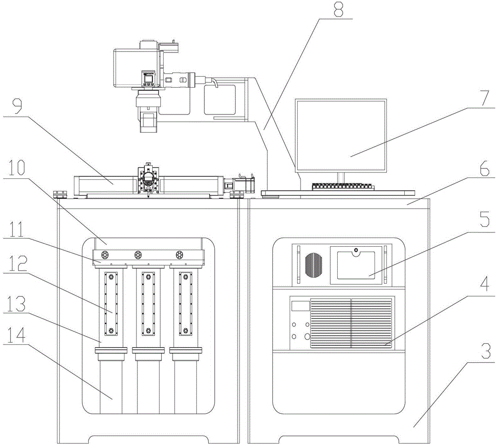 Novel metal powder melting and quick forming machine