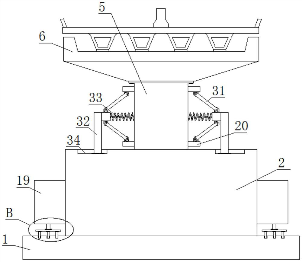 Assembly type anti-beam-falling buffer device