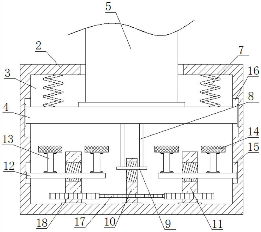 Assembly type anti-beam-falling buffer device