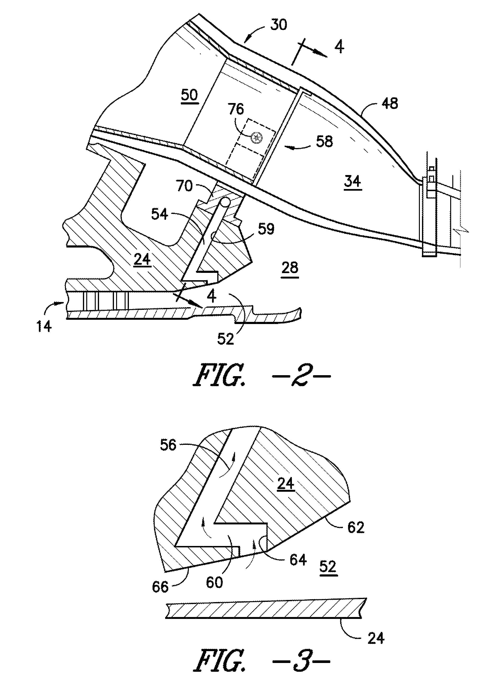 Bled diffuser fed secondary combustion system for gas turbines