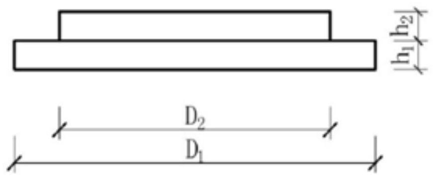 Test device and method for measuring axial compression performance of composite material pipe for structural engineering