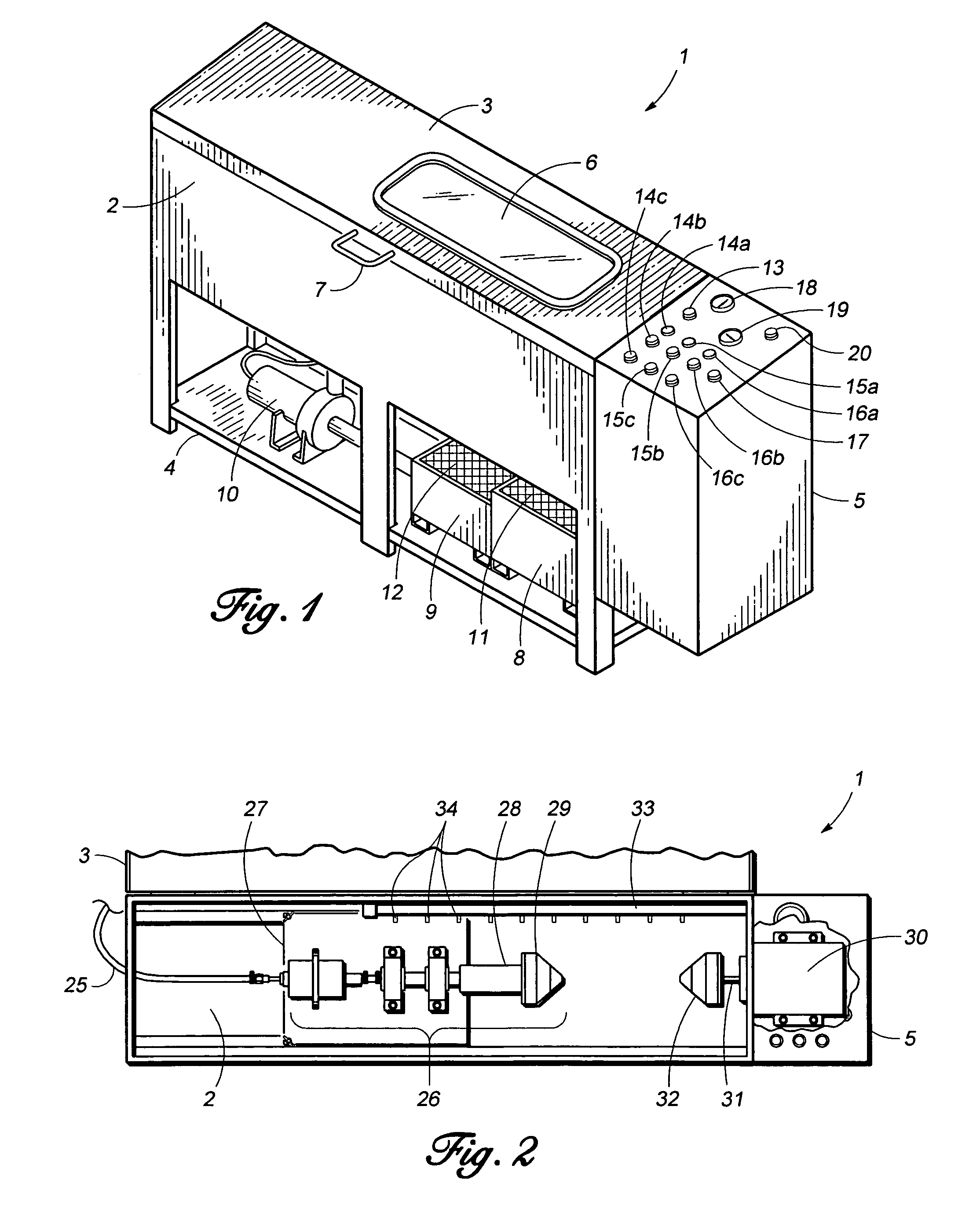 Cartridge-filter cleaning machine