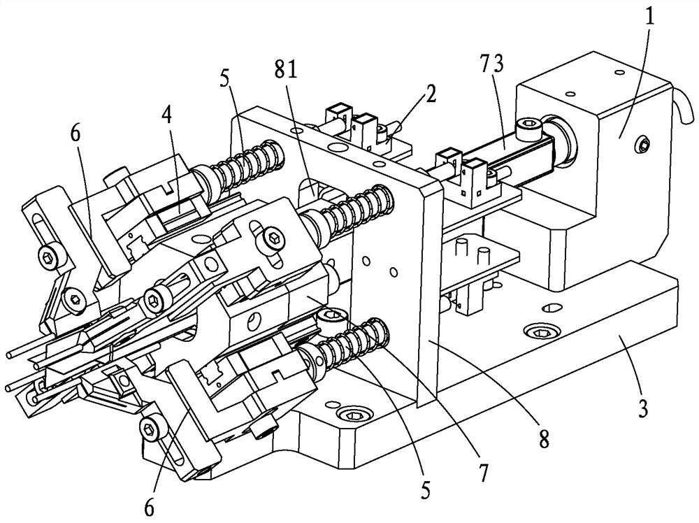 A four-pin spot welding head device