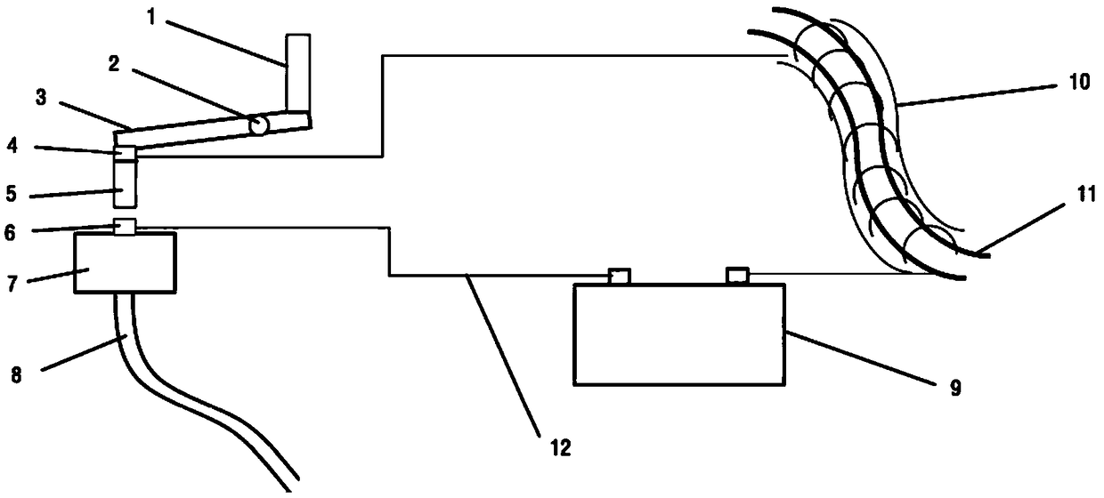 Device for preventing icing blockage of ventilation pipeline and automobile engine