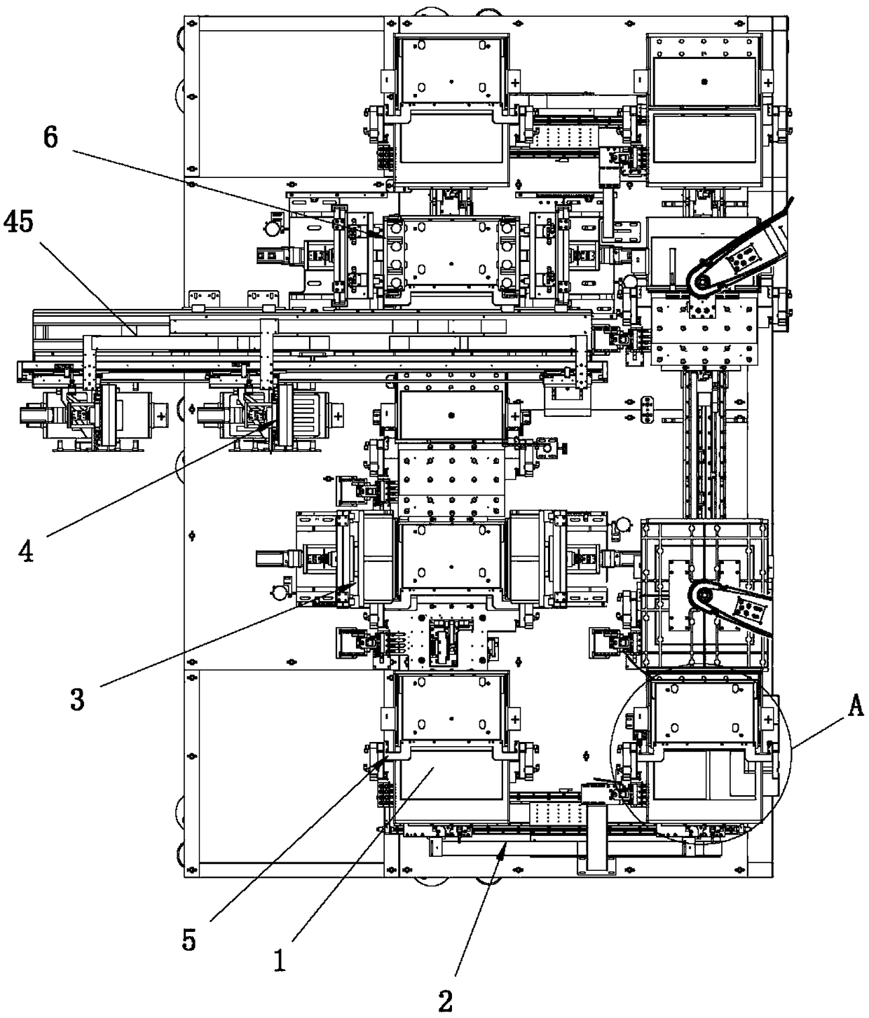 Soft package power battery production line