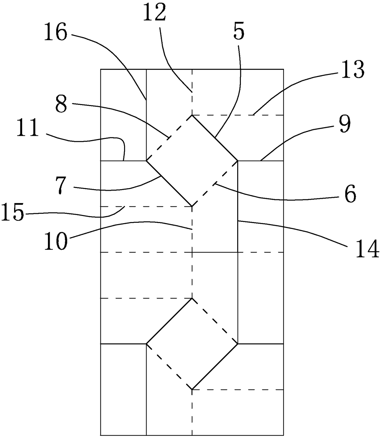 Unfoldingantenna basic unit, unfoldingantenna and folding method based on origami