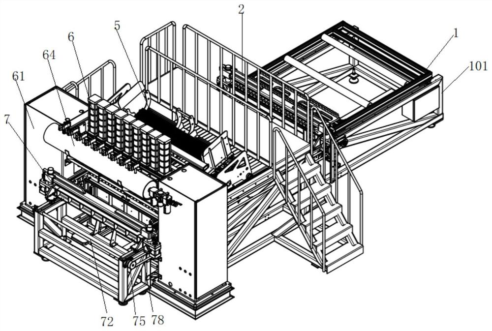 Intelligent cross rod pressure welding equipment integrating feeding, machining and discharging and working method