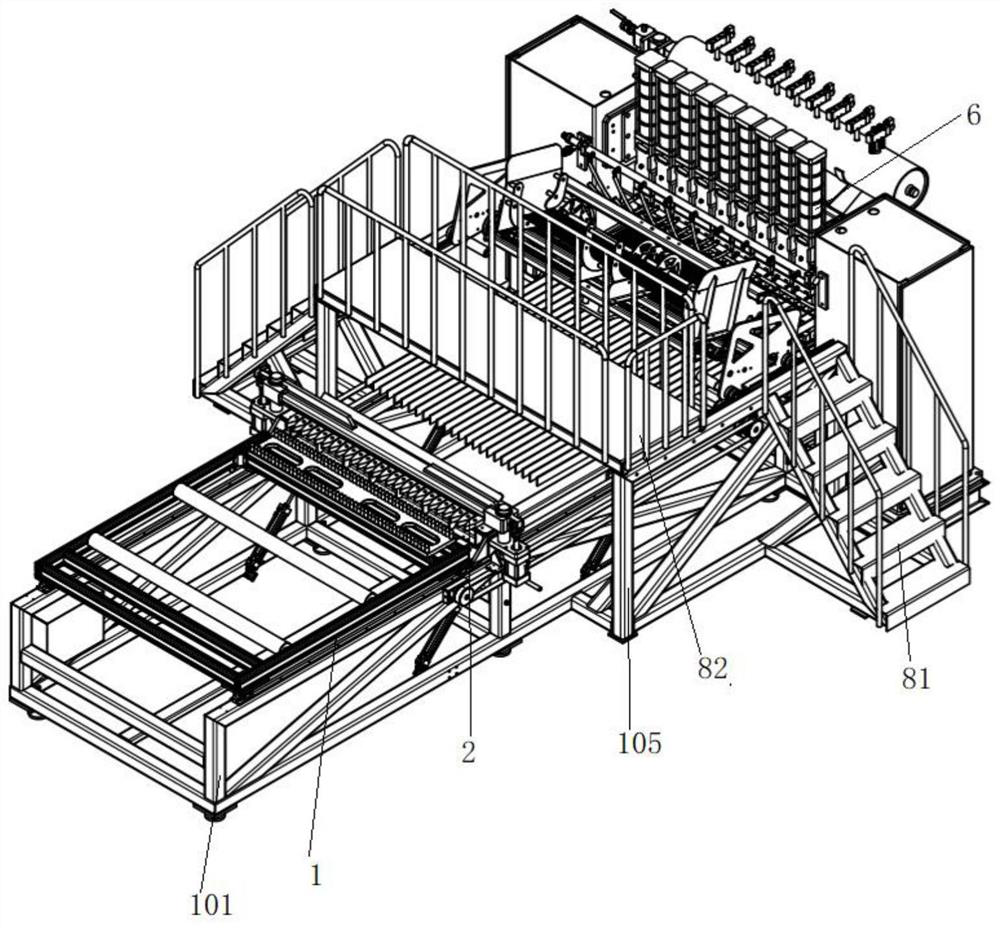 Intelligent cross rod pressure welding equipment integrating feeding, machining and discharging and working method