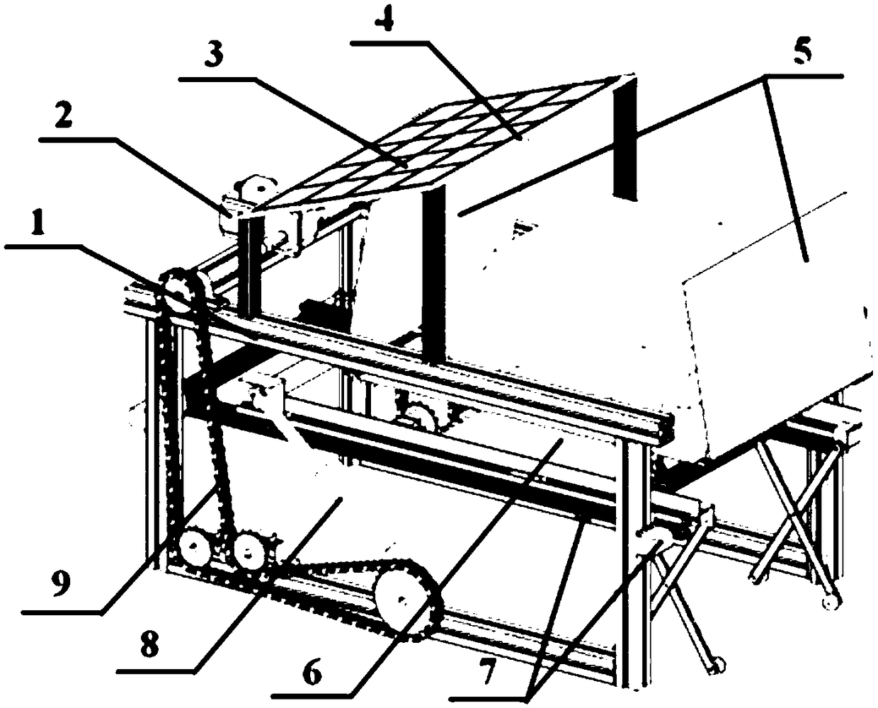 Solar rotary-elevation double-layer parking garage