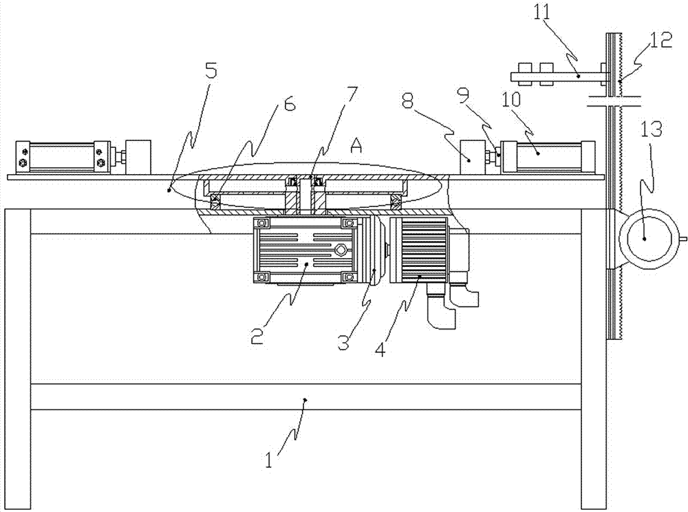 Catenary workpiece handling table