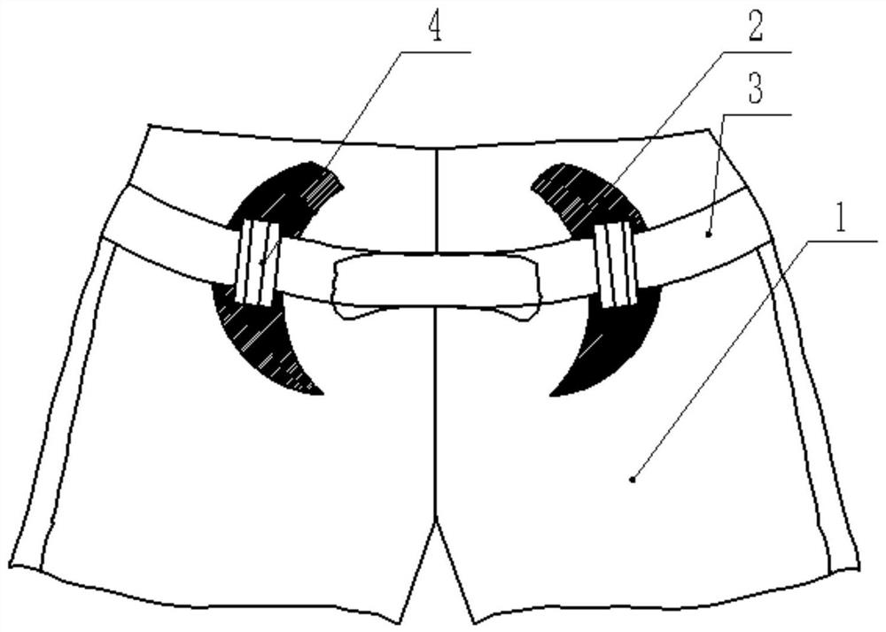 Wearable fetal position fixing device used after external version for abnormal fetal position