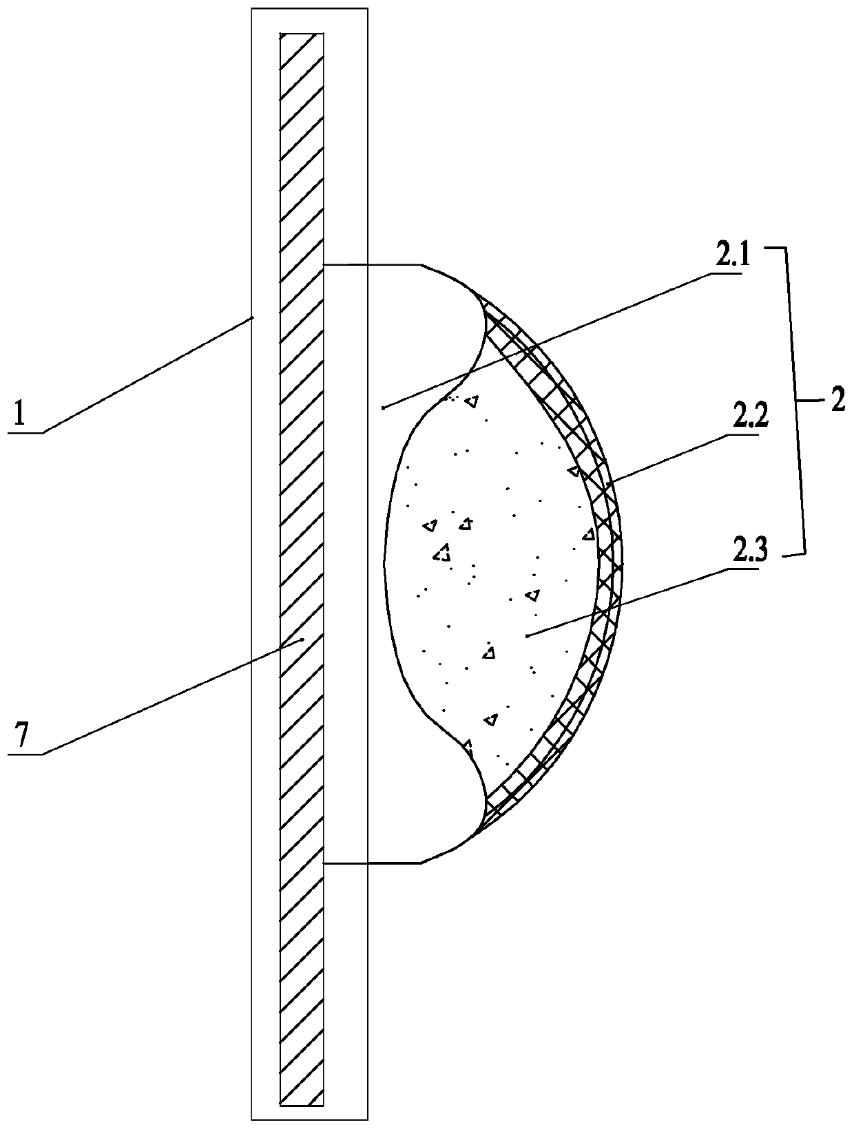 Compression hemostasis device for femoral artery interventional postoperative puncture point