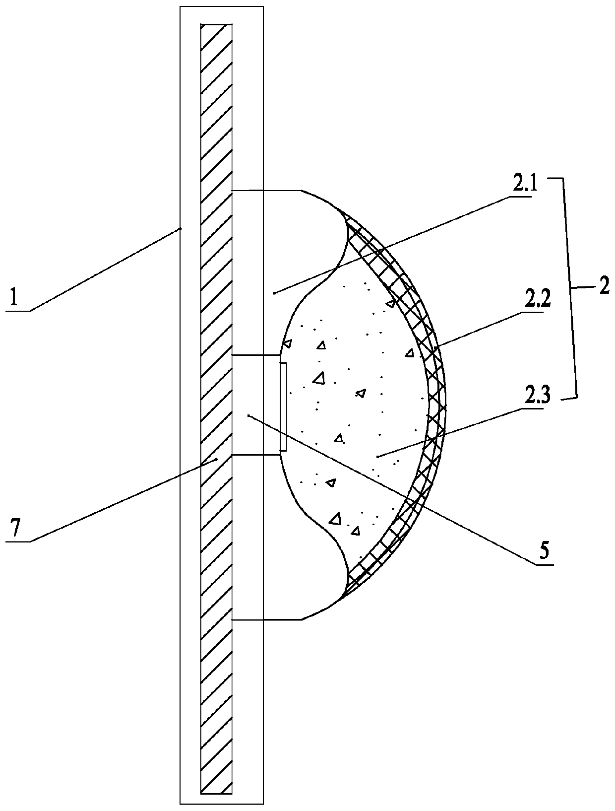 Compression hemostasis device for femoral artery interventional postoperative puncture point