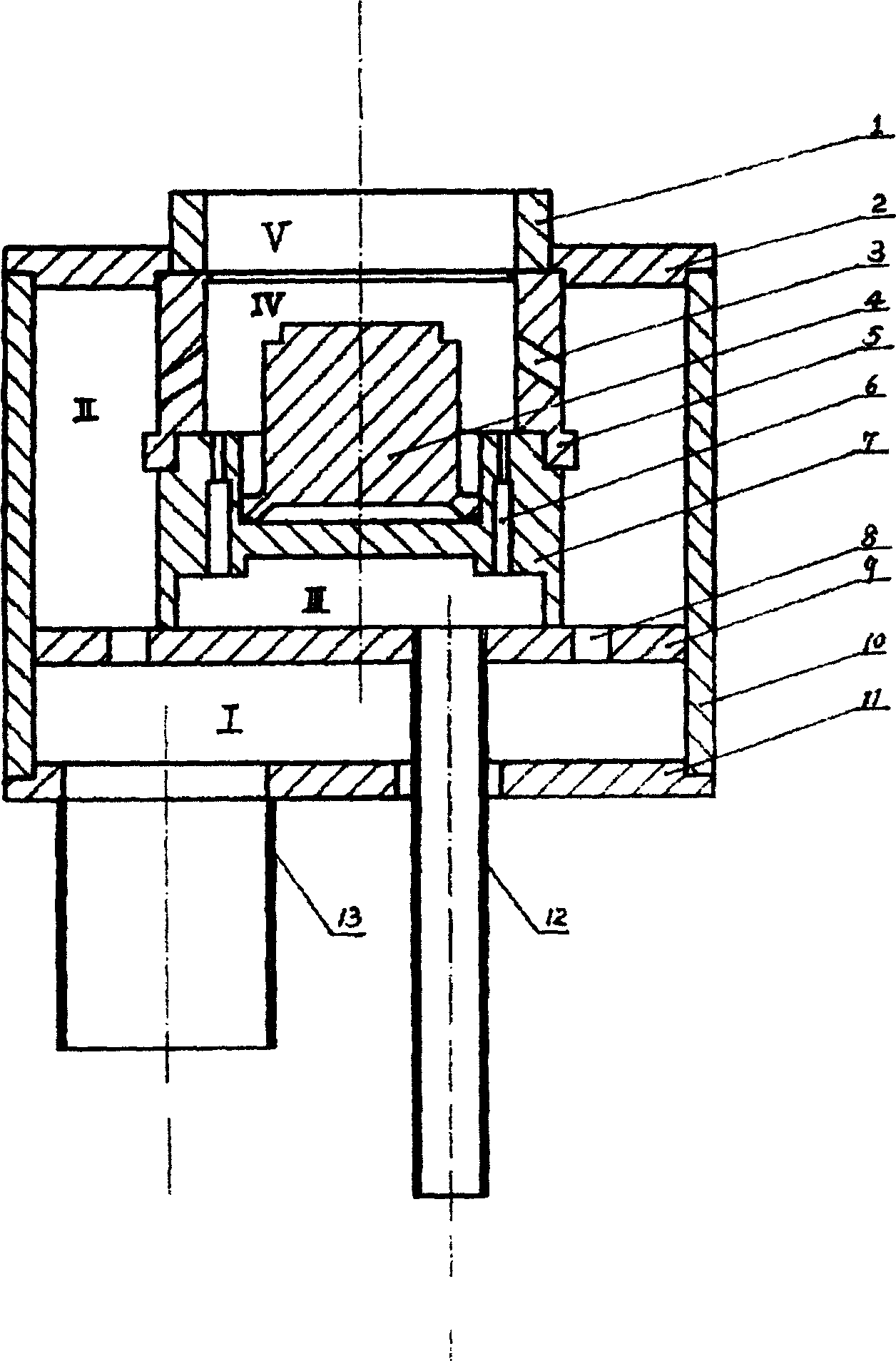 Air blowing gas burner