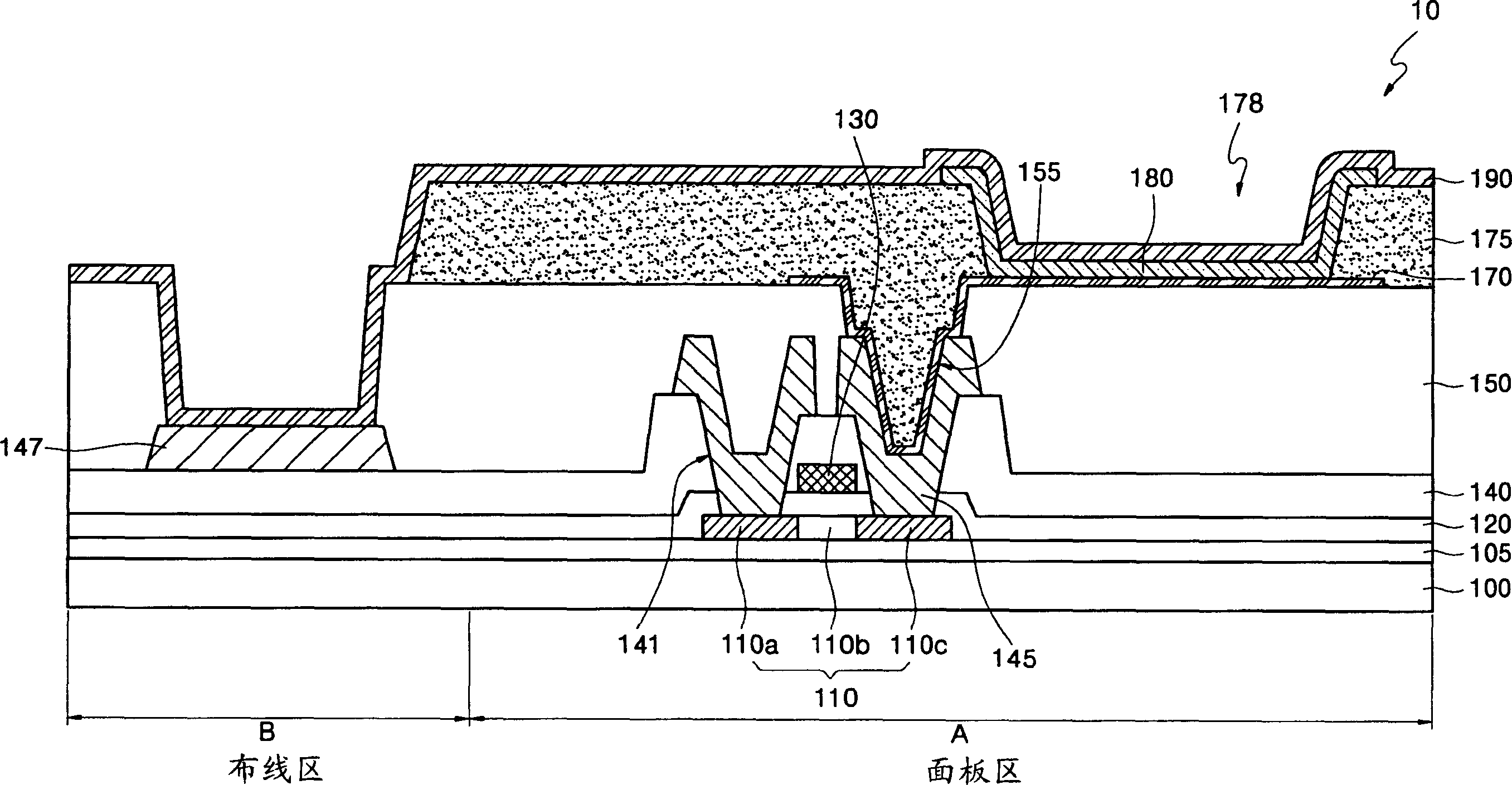 Organic electroluminescence display device having auxiliary electrode line and method of manufacturing the same