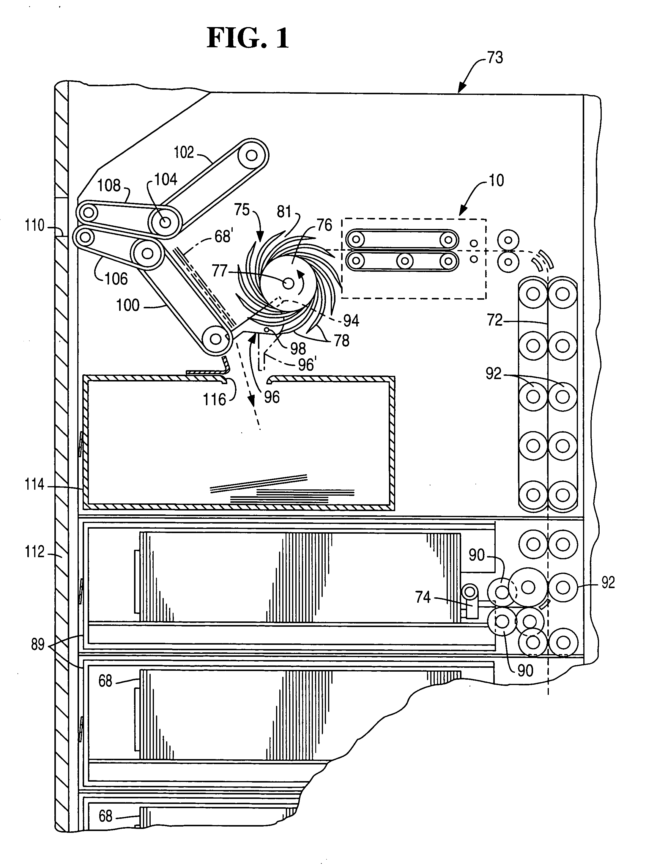 Stacker wheel