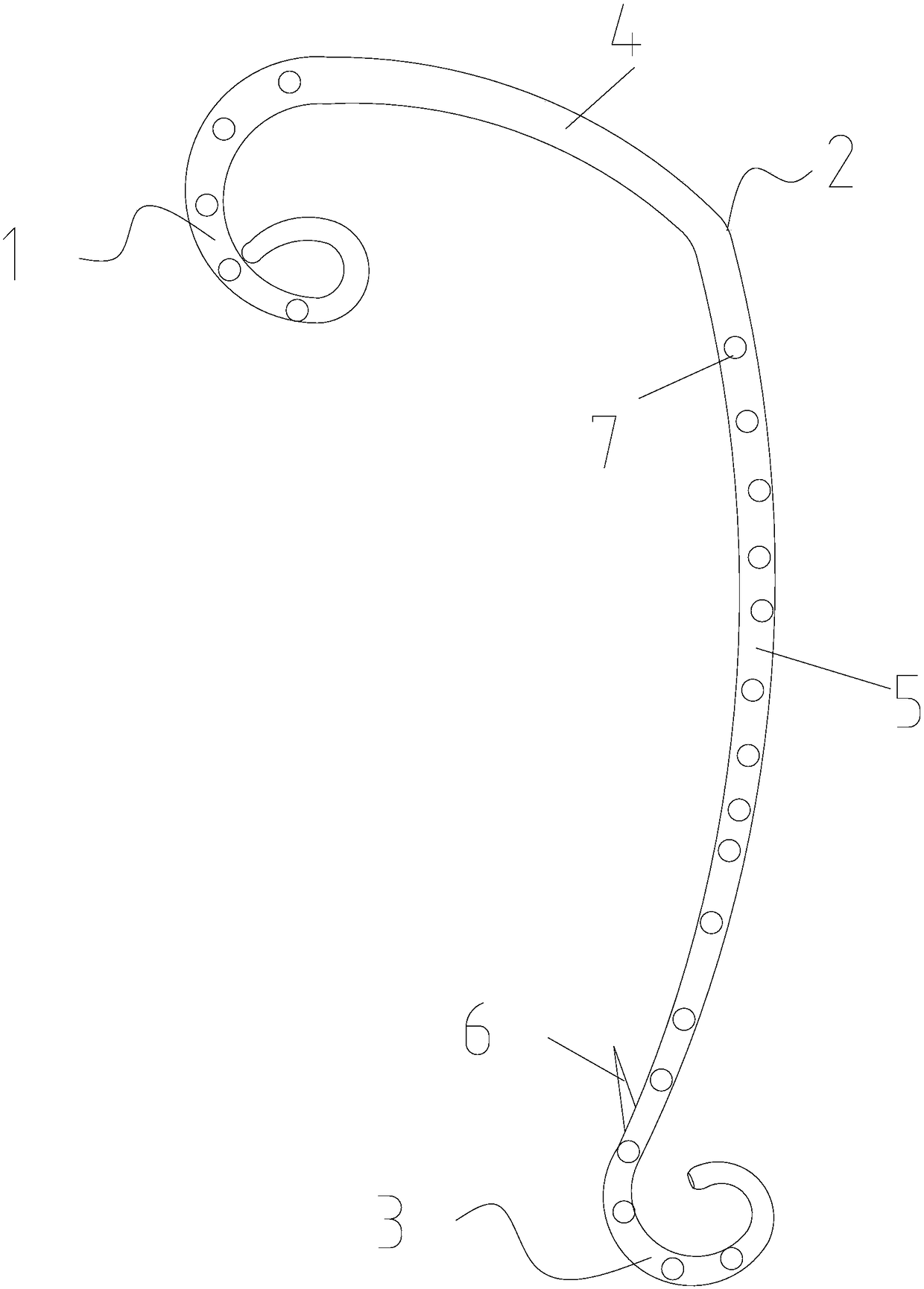 Internal gallbladder drainage tube