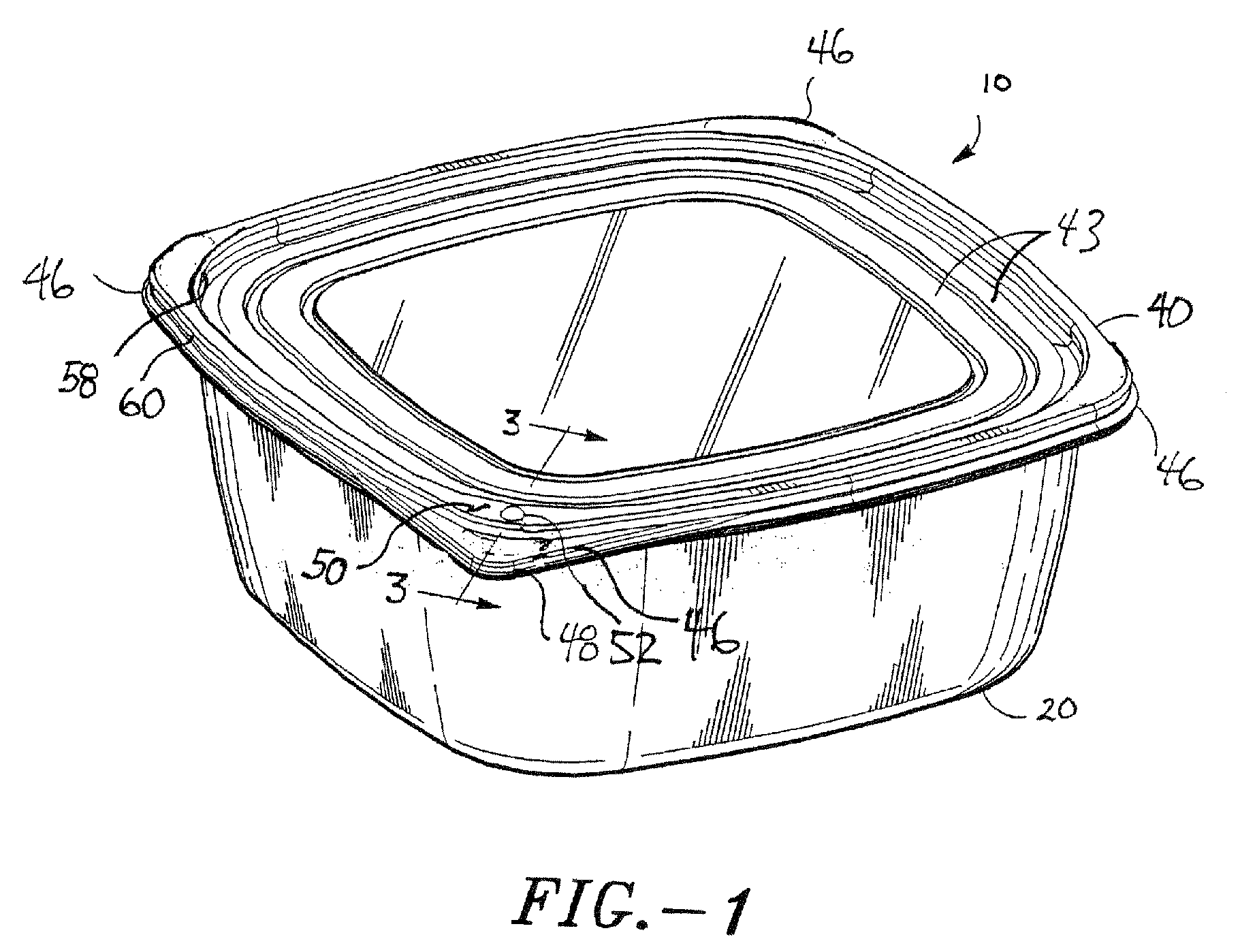 Venting container