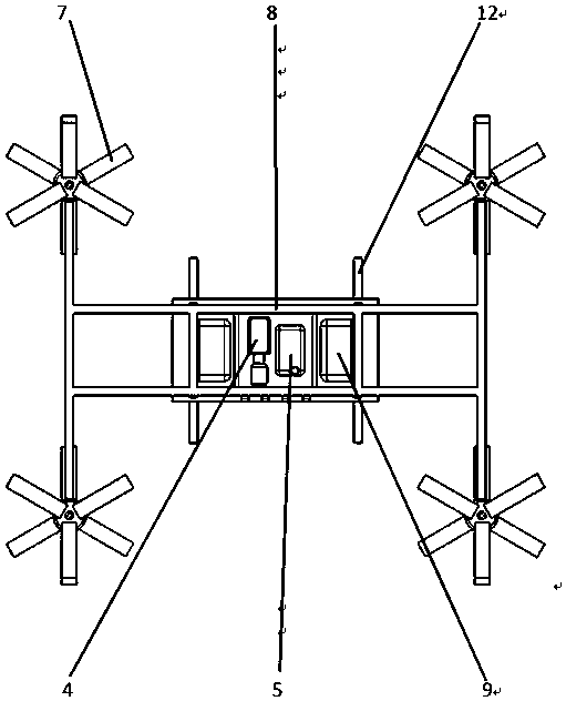 Heavy rotor wing unmanned aerial vehicle for forestry fire-fighting operation