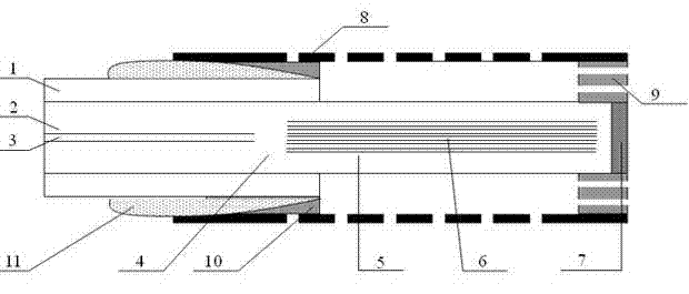 Photonic crystal fiber optic liquid level sensor and sensing system formed by same