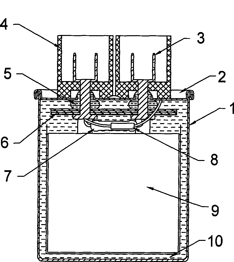 High-voltage capacitor having rectifying apparatus