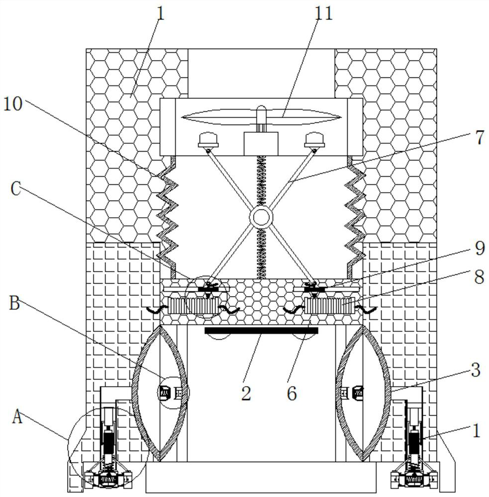 Electromagnetism-based computer network router interface fixing device