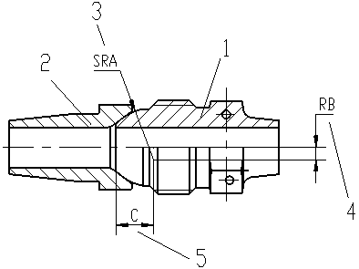 Linear sealing pipeline connection structure