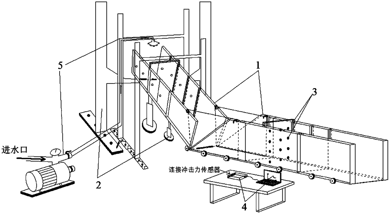 Multifunctional test platform for landslide impact strength