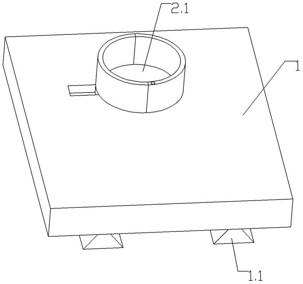 Fan rotor and clamping structure for flange press fitting die