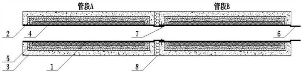 Segmental prefabricated heat preservation and insulation type fabricated structure air duct and construction method thereof