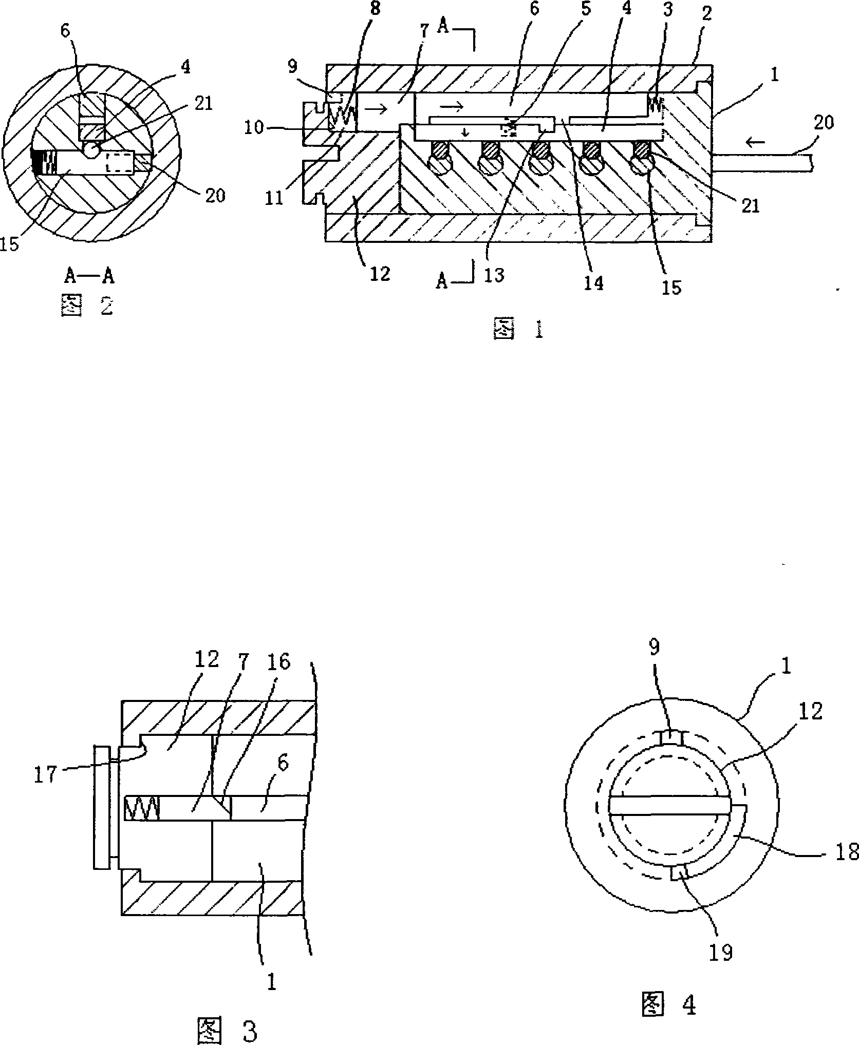 Lock with idle run core structure