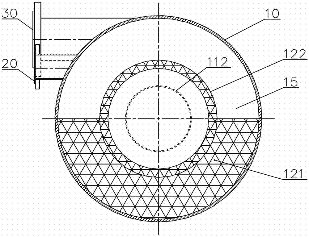 Variable volume high-efficiency vertical oil separator for refrigeration compressor testing device