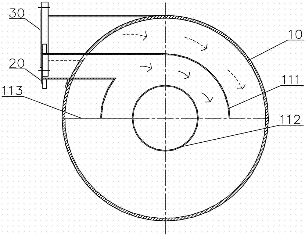 Variable volume high-efficiency vertical oil separator for refrigeration compressor testing device